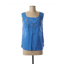DIXIT - Top bleu en viscose - Femme - Taille 40 - Modz
