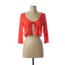 LES FILLES DE NEAUX - Gilet manches longues rouge en viscose - Femme - Taille 42 - Modz