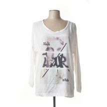 IMITZ - T-shirt blanc en polyester - Femme - Taille 46 - Modz