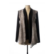 FERRACHE - Gilet manches longues noir en polyester - Femme - Taille 40 - Modz