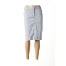 MAT DE MISAINE - Jupe mi-longue bleu en coton - Femme - Taille 40 - Modz