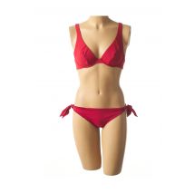 MISS BIKINI - Maillot de bain 2 pièces rouge en polyamide - Femme - Taille TU - Modz