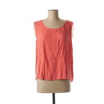 TEDDY SMITH - Top orange en viscose - Femme - Taille 34 - Modz