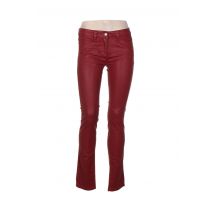 WAS - Pantalon slim rouge en coton - Femme - Taille W24 - Modz