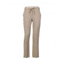 HEICH - Pantalon droit beige en viscose - Femme - Taille 38 - Modz
