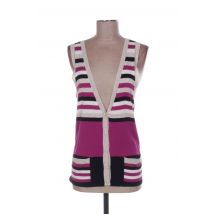 AMERICAN RETRO - Gilet sans manche rose en bambou - Femme - Taille 34 - Modz