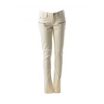 MAISON SCOTCH - Pantalon slim beige en coton - Femme - Taille TU - Modz