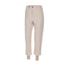TRUE NYC - Pantalon 7/8 beige en coton - Femme - Taille W29 - Modz