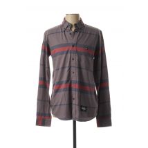 L1 PREMIUM GOODS - Chemise manches longues gris en coton - Homme - Taille M - Modz