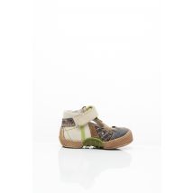 BELLAMY - Baskets beige en cuir - Enfant - Taille 19 - Modz