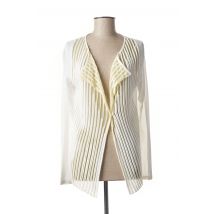 ALDOMARTINS - Gilet manches longues blanc en coton - Femme - Taille 38 - Modz