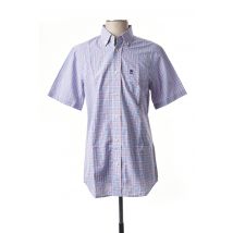 RIVER WOODS - Chemise manches courtes bleu en coton - Homme - Taille S - Modz