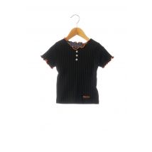 RORA - T-shirt noir en coton pour fille - Taille 5 A - Modz