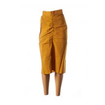 RORA - Jupe longue jaune en coton pour femme - Taille 36 - Modz