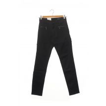 PARA MI - Pantalon slim noir en coton - Femme - Taille 34 - Modz