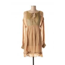 SCEE - Robe mi-longue beige en viscose - Femme - Taille 36 - Modz