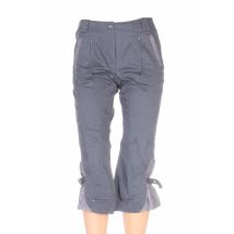 FILLE DES SABLES - Pantacourt gris en coton - Femme - Taille 36 - Modz