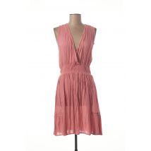 SMASH WEAR - Robe mi-longue rose en viscose pour femme - Taille 42 - Modz