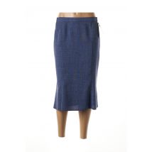 GUY DUBOUIS - Jupe mi-longue bleu en polyester - Femme - Taille 40 - Modz