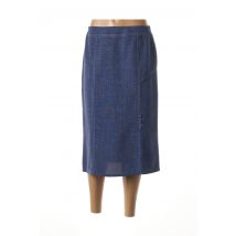GUY DUBOUIS - Jupe mi-longue bleu en polyester - Femme - Taille 42 - Modz