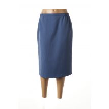 FRANCE RIVOIRE - Jupe mi-longue bleu en polyester - Femme - Taille 42 - Modz