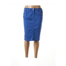 MERI & ESCA - Jupe mi-longue bleu en coton - Femme - Taille 40 - Modz