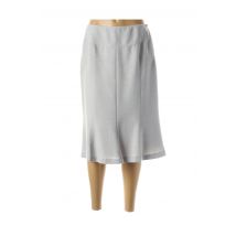 FRANCE RIVOIRE - Jupe mi-longue gris en polyester - Femme - Taille 54 - Modz