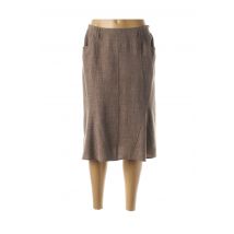 GUY DUBOUIS - Jupe longue marron en polyester - Femme - Taille 40 - Modz