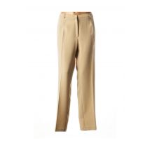 GUY DUBOUIS - Pantalon droit beige en polyester - Femme - Taille 52 - Modz