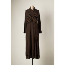 CATY LESCA - Robe longue marron en polyester - Femme - Taille 40 - Modz