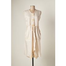 BATISTAME - Manteau long beige en polyester - Femme - Taille 38 - Modz
