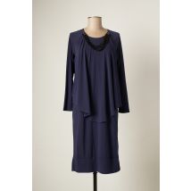 CATY LESCA - Robe mi-longue bleu en polyester - Femme - Taille 36 - Modz