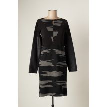 CATY LESCA - Robe mi-longue noir en polyester - Femme - Taille 36 - Modz