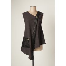 BATISTAME - Gilet sans manche gris en polyester - Femme - Taille 38 - Modz