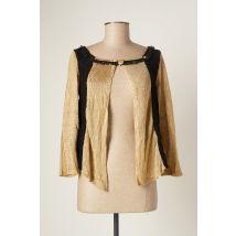 CATY LESCA - Gilet manches longues beige en acrylique - Femme - Taille 40 - Modz
