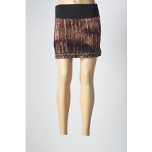 CATY LESCA - Jupe courte marron en polyamide - Femme - Taille 40 - Modz