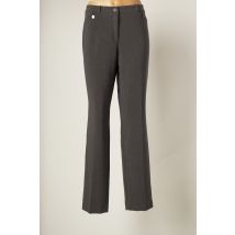DIVAS - Pantalon droit gris en polyester - Femme - Taille 48 - Modz