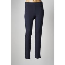 ELEONORA AMADEI - Pantalon chino bleu en viscose - Femme - Taille 38 - Modz