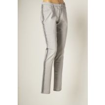 EUGEN KLEIN - Pantalon slim gris en coton pour femme - Taille 40 - Modz