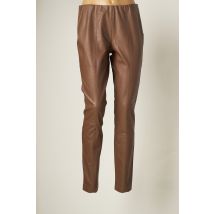 GARDEUR - Pantalon slim marron en polyurethane - Femme - Taille 42 - Modz