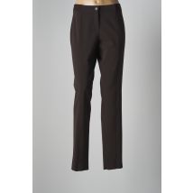ELENA MIRO - Pantalon droit marron en polyester pour femme - Taille 42 - Modz