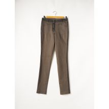 MC PLANET - Pantalon slim vert en coton pour femme - Taille 36 - Modz