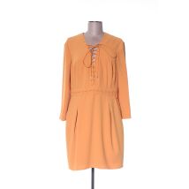 ELISABETTA FRANCHI - Robe courte jaune en polyester - Femme - Taille 44 - Modz