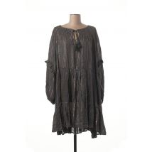 DIXIE - Robe mi-longue marron en coton - Femme - Taille 38 - Modz