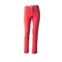 EUGEN KLEIN - Pantalon droit rouge en coton pour femme - Taille 46 - Modz