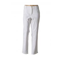 CAMBIO - Pantalon droit blanc en coton - Femme - Taille 48 - Modz