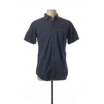 TIMEZONE - Chemise manches courtes bleu en coton pour homme - Taille S - Modz