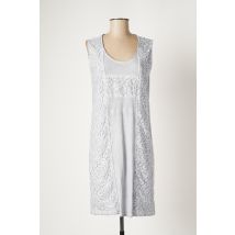 DANEVA - Robe mi-longue gris en coton - Femme - Taille 36 - Modz