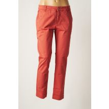 LAUREN VIDAL - Pantalon chino orange en coton - Femme - Taille 36 - Modz