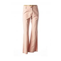 RESPIRE - Pantalon droit rose en coton pour femme - Taille 38 - Modz